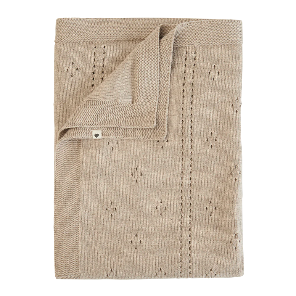 Πλεκτή Κουβερτούλα Pointelle Vanilla