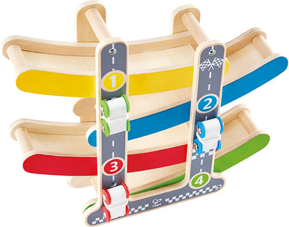 Ξύλινη Πίστα Ταχύτητας Με Αυτοκινητάκια